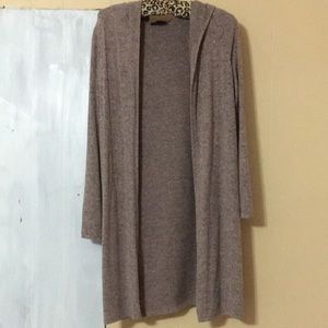 IZ Byer Tan Hooded Cardigan
